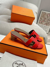 0ASIS SANDAL CRIMSON CALFSKIN CLASSIC
