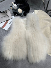 CHANEL 25S REVERSIBLE FOX FUR JACKET 592