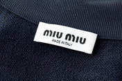 MIUMIU LONG-SLEEVE KNIT POLO STYLE 340