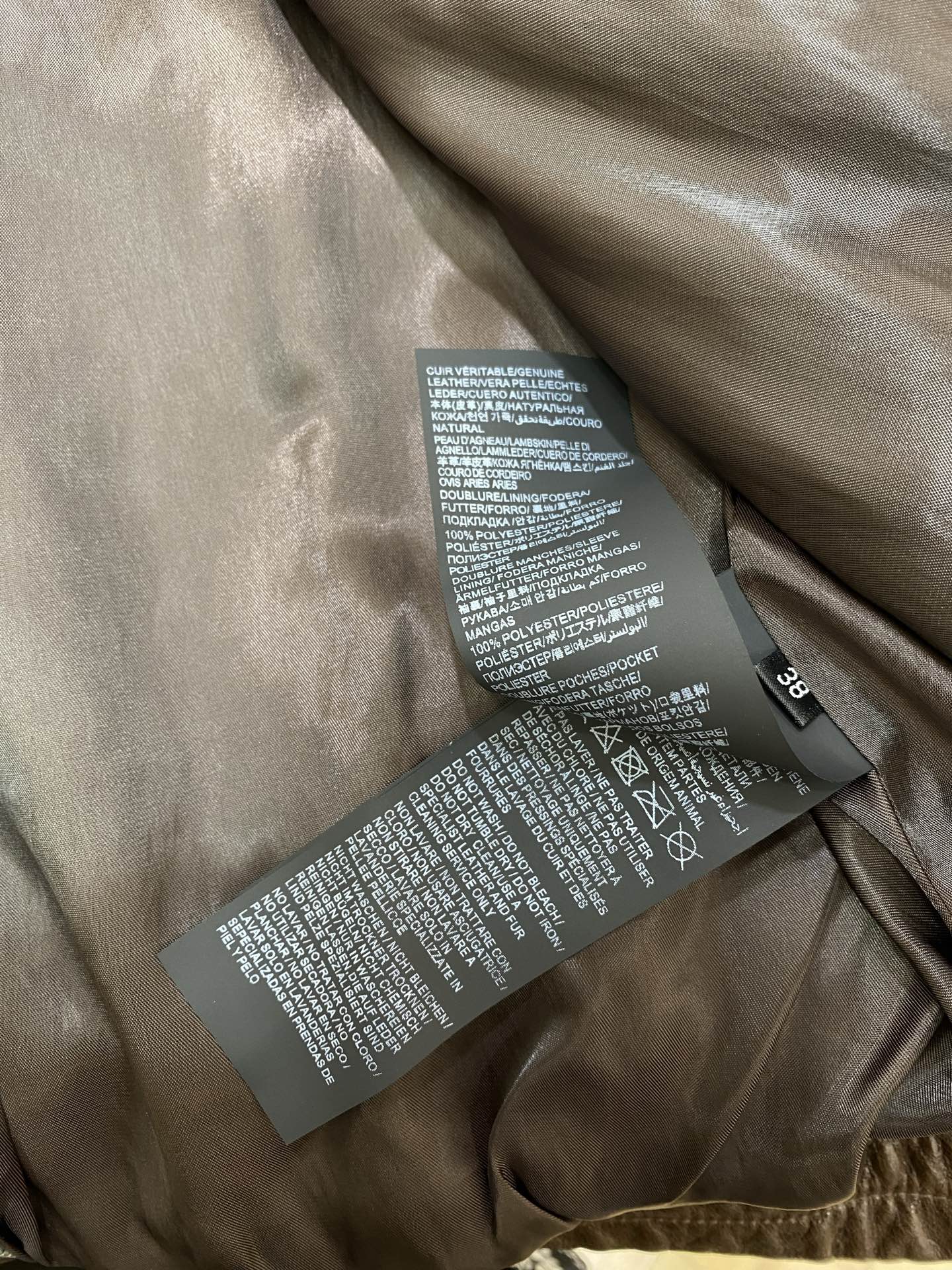 YSL 25S LEATHER JACKET STYLE 165