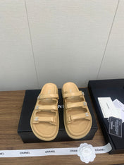 DAD SANDAL IN YELLOW CREAM LAMBSKIN MULE
