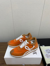 LW FLOW RUNNER SNEAKER ORANGE SUEDE