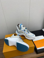 LV ARCHLIGHT SNEAKER BEIGE MIX COBALT BLUE CALFSKIN