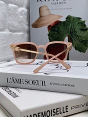 TRIOMPHE SUNGLASS 497815 IN PINK CLEAR METAL