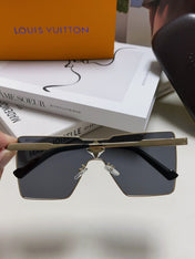 CYCLONE SUNGLASS Z1700U IN GOLD METAL BLACK LENSES