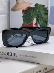 TRIOMPHE SUNGLASSES 548602 IN BLACK ACETATE