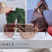 C DE RIMLESS NAVIGATOR FRAME SUNGLASSES 548665 IN METAL