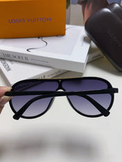 BLACKWOOD SUNGLASSES 567461 IN BLACK ACETATE GOLD METAL