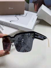 OBLIQUE SUNGLASS 571598 IN BLACK ACETATE