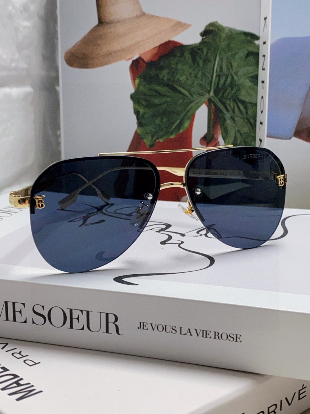 BURBERRY 26S AVIATOR FRAME IN METAL 424567