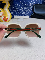 SQUARE FRAME SUNGLASSES 573309 IN ACETATE EMBOSSED LOGO