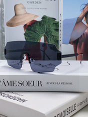 ANGULAR VISOR SUNGLASSES 575795 IN METAL