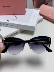 GLIMPSE SUNGLASSES 576813 IN BLACK AND CLEAR ACETATE