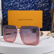 SQUARE SUNGLASSES 571653 IN PINK CLEAR ACETATE