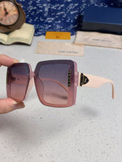 SQUARE SUNGLASSES 571653 IN PINK CLEAR ACETATE