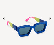 RECTANGLE SUNGLASSES 575847 IN BLUE MIX MULTICOLOR ACETATE