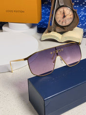 GOLDEN MASK SUNGLASSES 582731 IN GOLD METAL PURPLE SMOKE LENSES