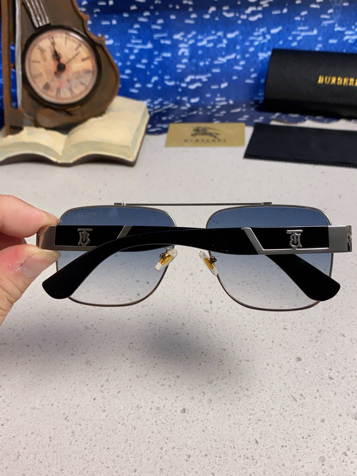 BURBERRY 26S SQUARE FRAME IN METAL 399691