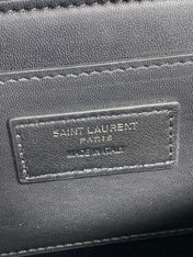 SOLFERINO SMALL SATCHEL 23 IN CERULEAN BLUE CALFSKIN GOLD HARDWARE