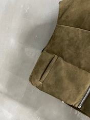 PRADA 25S SUEDE DOWN VEST 386