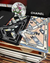 CHANEL 25S SCARF 90 IN SILK 727362