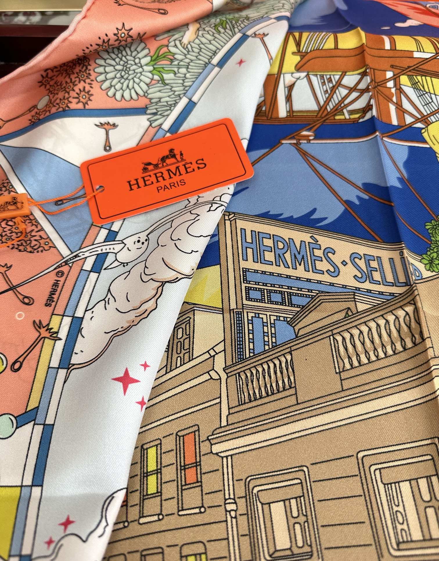 HERMES 25S SCARF 90 IN SILK 730532