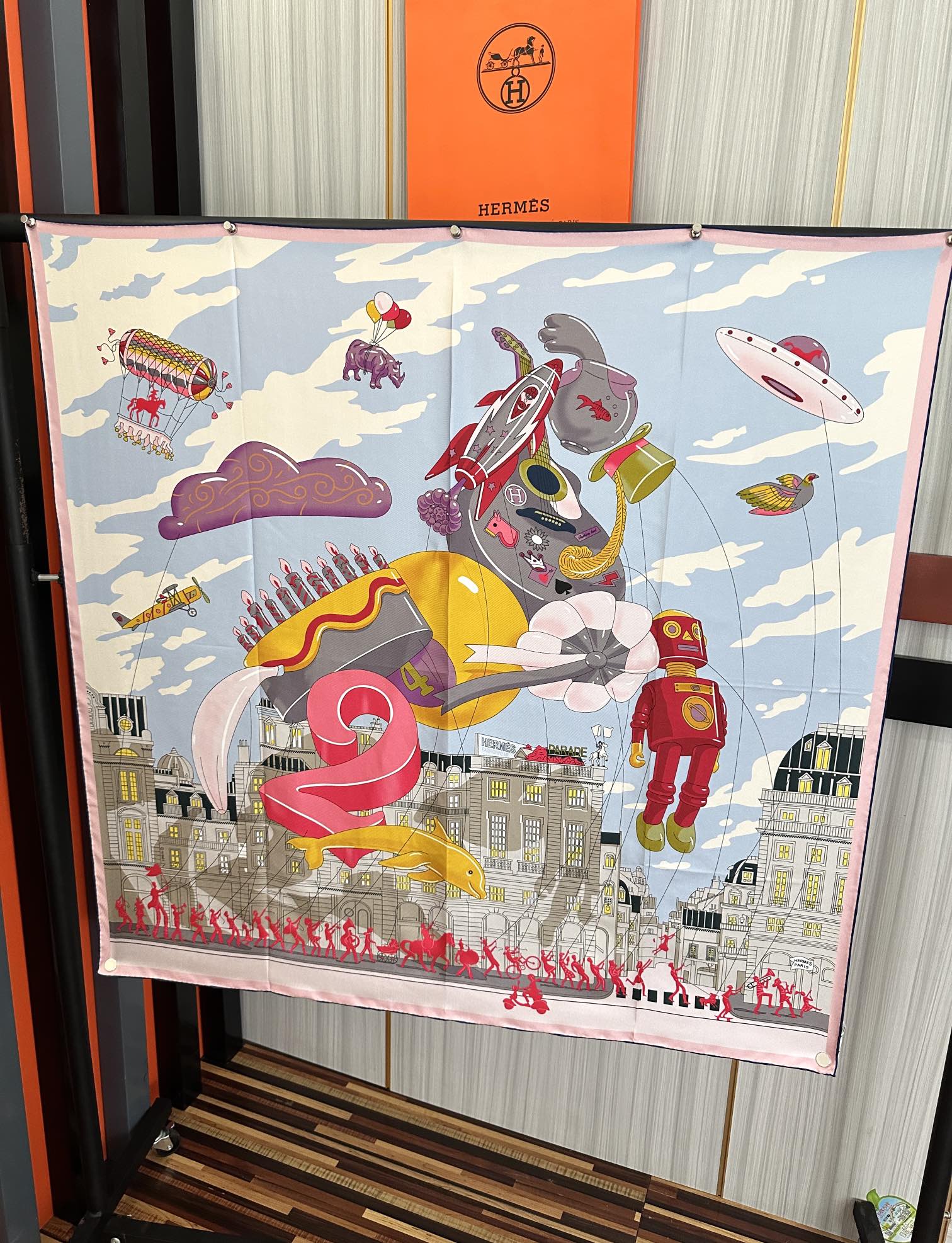HERMES 25S SCARF 90 IN SILK 730548