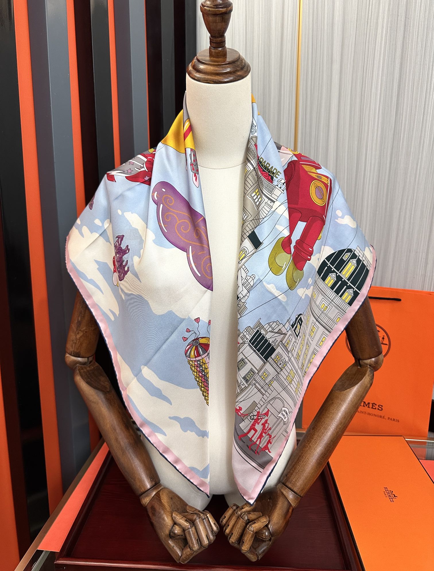 HERMES 25S SCARF 90 IN SILK 730548