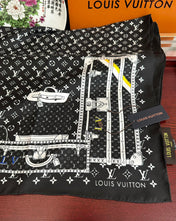 LV SCARF 90 CM IN SILK 733839