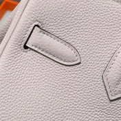 HERMES 25S BIRKIN 30 IN PINK BABY CALFSKIN SILVER HARDWARE