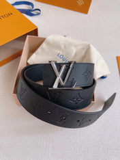 LV 25S BELT 40 MM IN BLACK CALFSKIN 593215