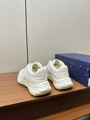 GG Ripple Leather Sneakers White