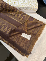 DIOR 26S SCARF 140CM IN SILK & CASHMERE 262320