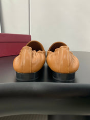 GUCCI 26S LOAFERS IN BROWN CALFSKIN