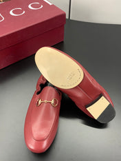 GUCCI 26S LOAFERS IN RED CALFSKIN