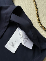 CC Round neck T-shirt Navy Blue Cotton