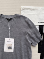 CHANEL 26S SHORT-SLEEVE KNIT TOP 917