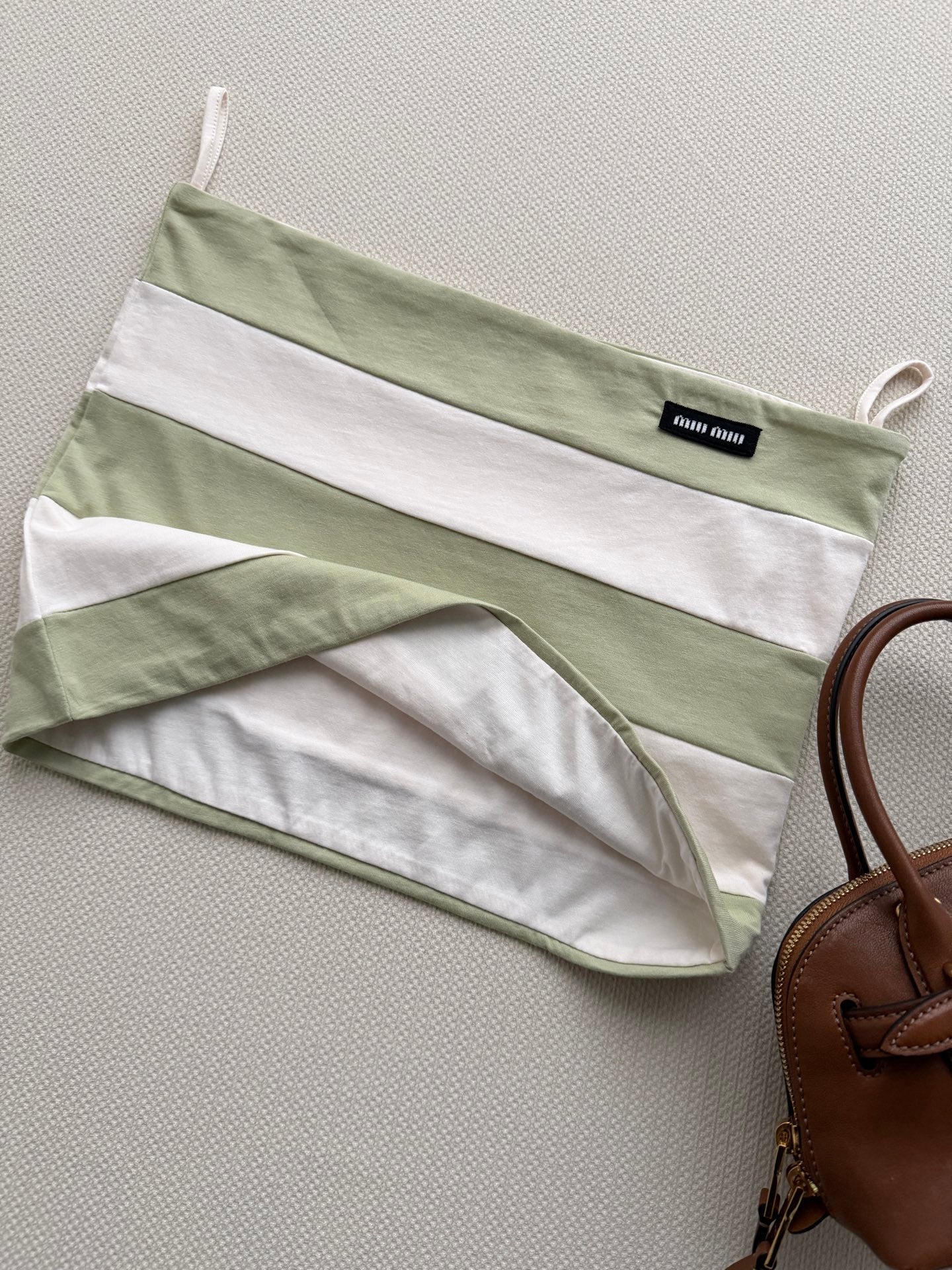 MIUMIU 26S STRIPED BANDEAU TOP STYLE 1114
