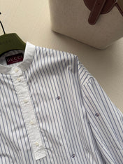 GUCCI 26S MANDARIN COLLAR SHIRT 324