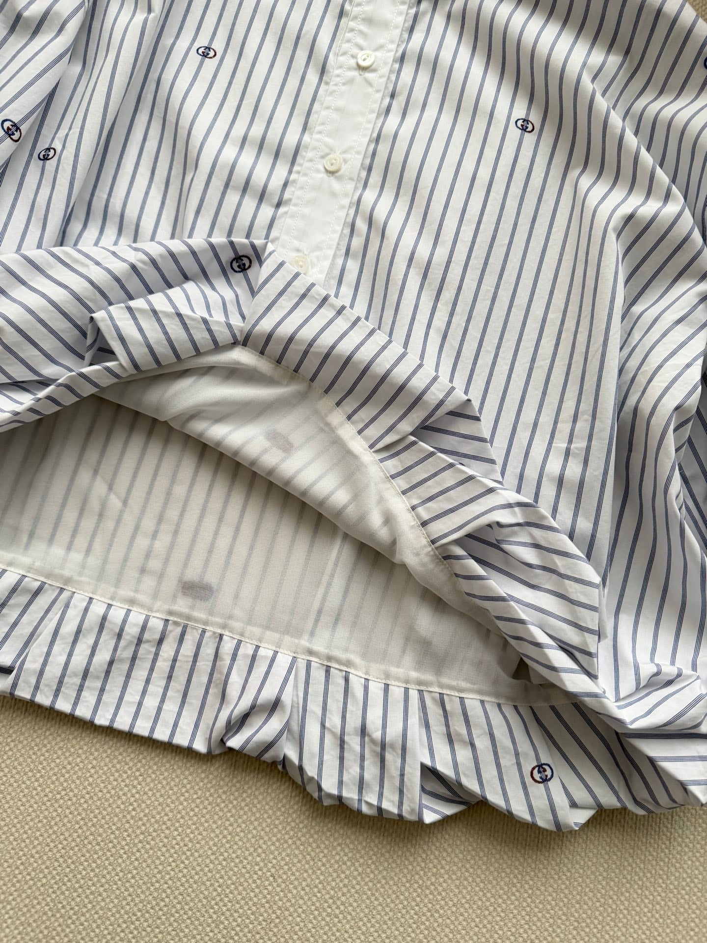 GUCCI 26S MANDARIN COLLAR SHIRT 324