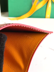 SAINT-GABRIEL WALLET 12 IN CLASSIC RED CALFSKIN AND GOYARDINE CANVAS