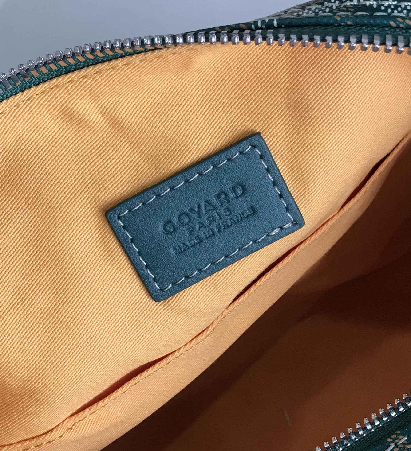 GOYA 26S BOEING 25MM IN DARK GREEN GOYARDINE CANVAS AND CALFSKIN