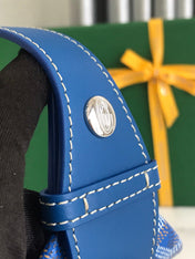 GOYA 26S BOEING 25MM IN DARK BLUE GOYARDINE CANVAS AND CALFSKIN
