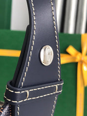 GOYA 26S BOEING 25MM IN NAVY BLUE GOYARDINE CANVAS AND CALFSKIN