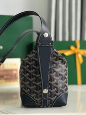 GOYA 26S BOEING 25MM IN NAVY BLUE GOYARDINE CANVAS AND CALFSKIN