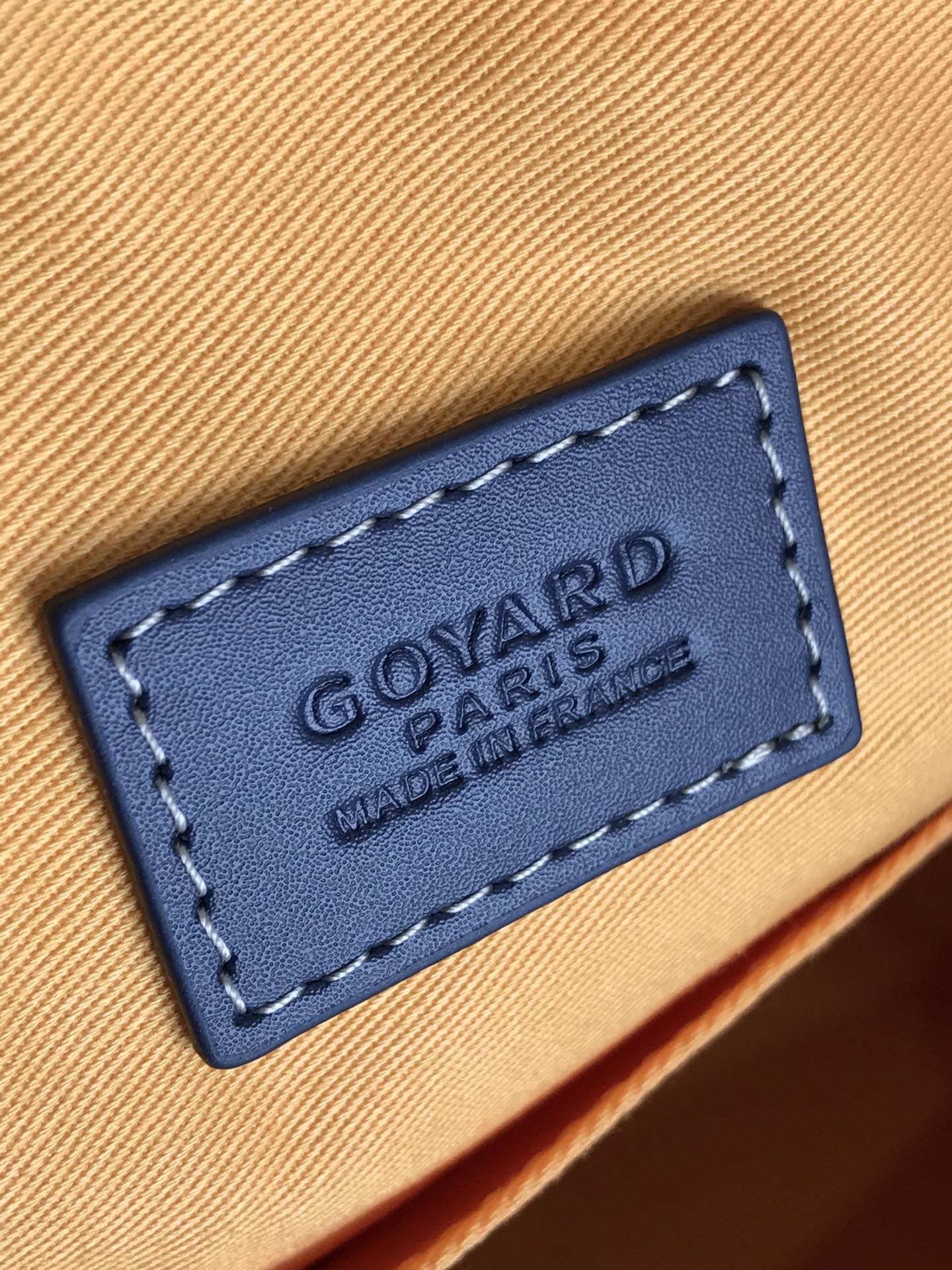 GOYA 26S BOEING 25MM IN NAVY BLUE GOYARDINE CANVAS AND CALFSKIN