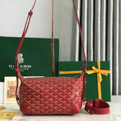 GOYA 26S BOEING 25MM IN DARK RED GOYARDINE CANVAS AND CALFSKIN