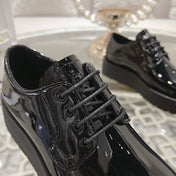 PRADA 26S LOAFERS IN BLACK PATENT CALFSKIN
