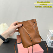 PHONE BAG 15 IN CINNAMON BROWN CALFSKIN