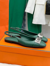 INNOCENTE SLINGBACK CASTLETON GREEN CALKSIN